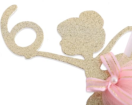 Ballet Ballerina Cake Topper - 6 to 9 Years Old, Birthday Party Decoration