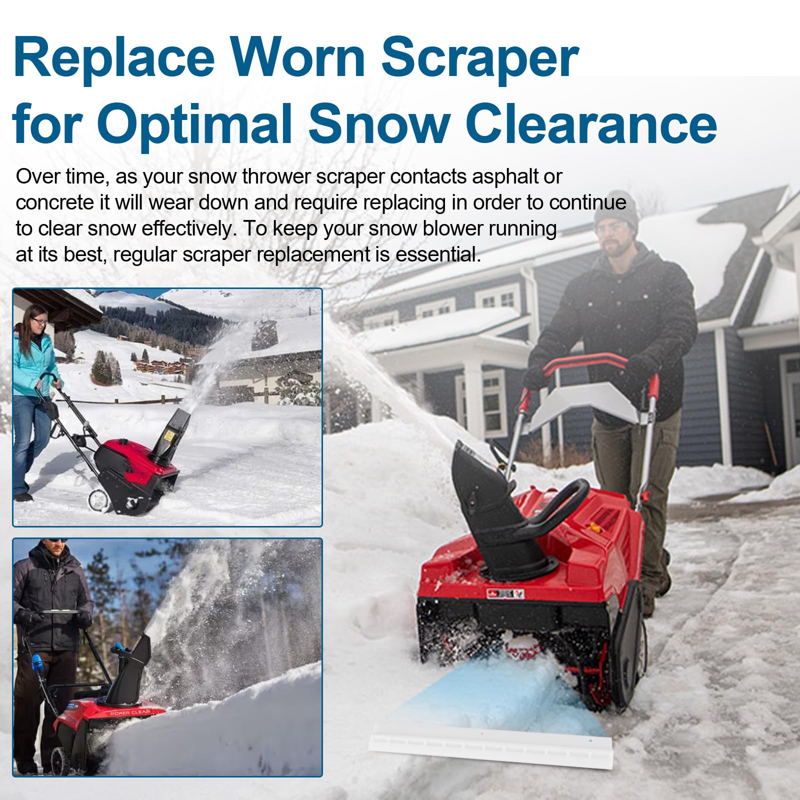 Amazon.co.jp: HWEIUA 38267 除雪機スクレーパーブレードキット Toro