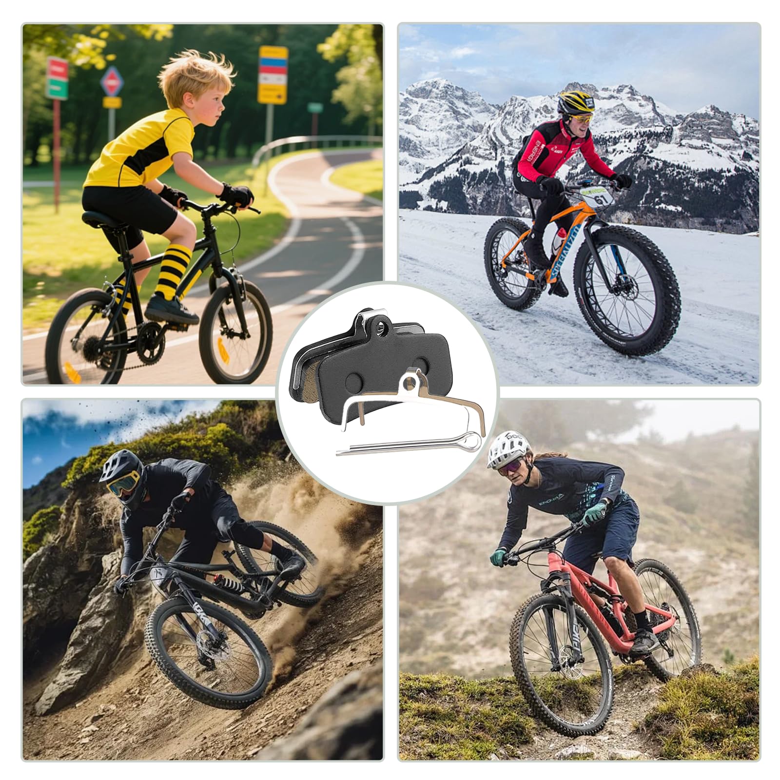 6 coppie Pastiglie Freno a Disco per Bicicletta Pastiglie Freni Bici e MTB ad Alte Prestazioni per D03S D02S Saint BR-M810 Deore XT BR-M8020 ZEE BR-M640 Tektro HD M725 750 TRP G-Spec Quadiem ecc