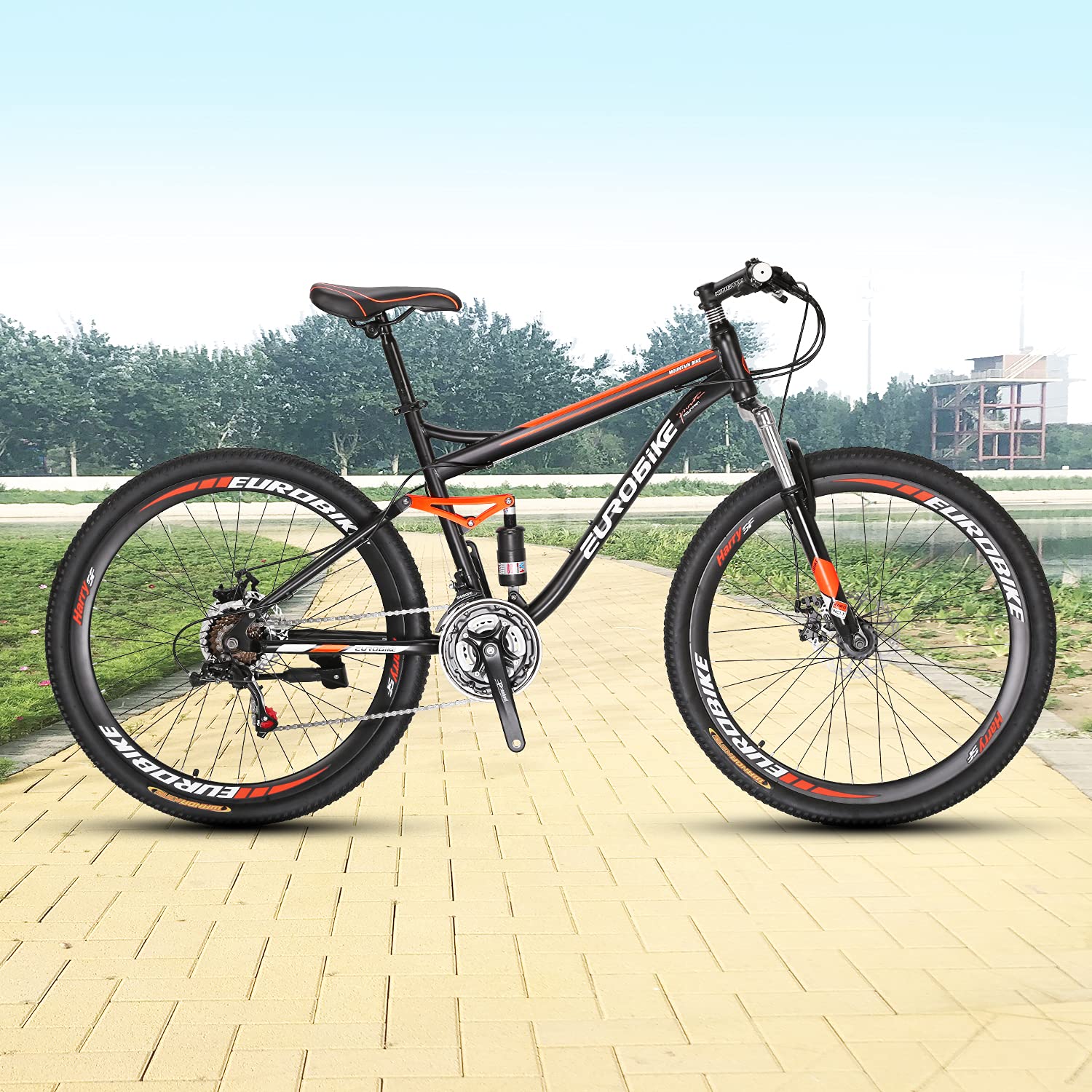 Eurobike Dual suspension Mountain Bike 27.5 Inches Wheel Mens Mountain