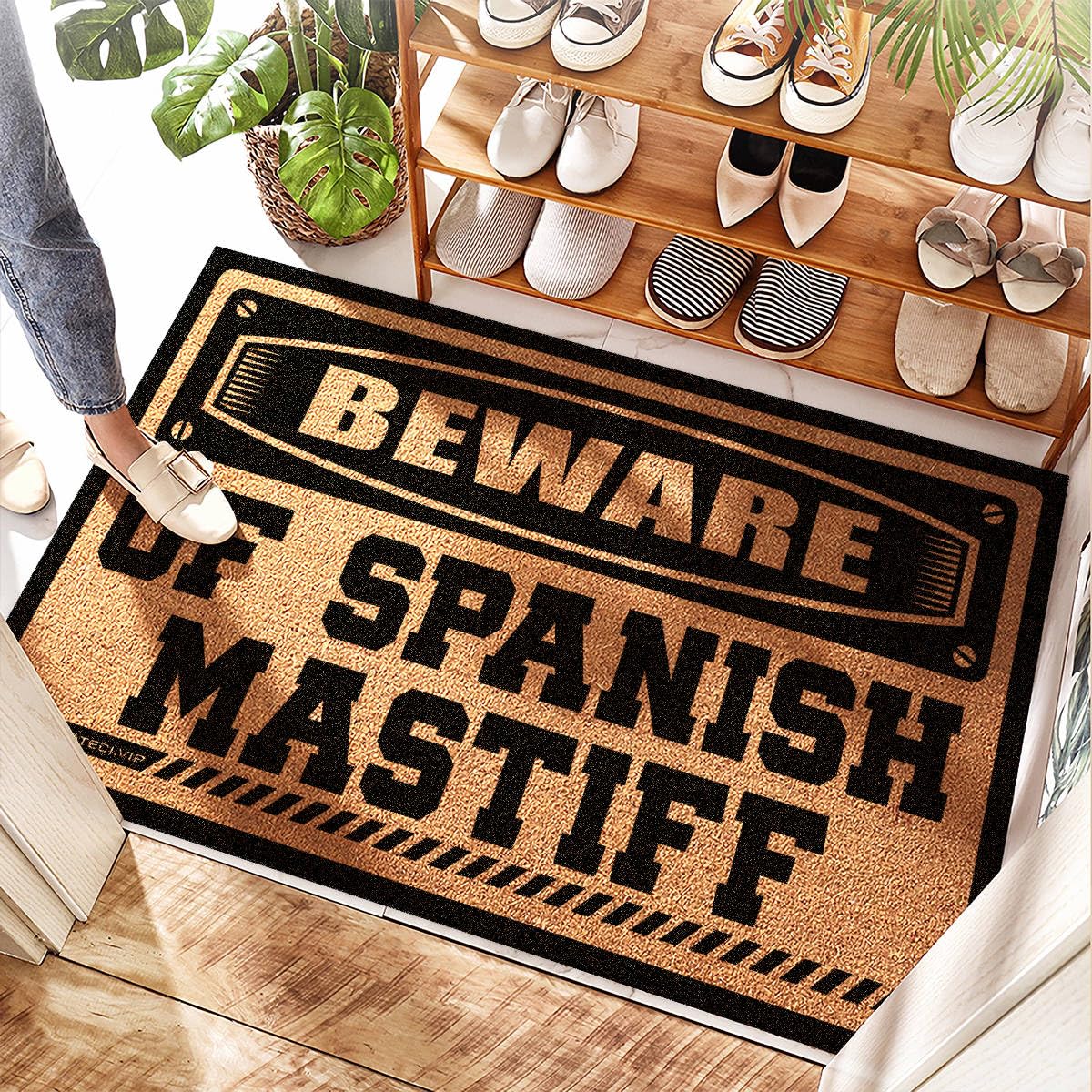 Tapis de boue épais imperméable grand tapis de cuisine et d'extérieur 65x90