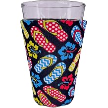 Flip Flop Pattern Pint Glass Coolie 1