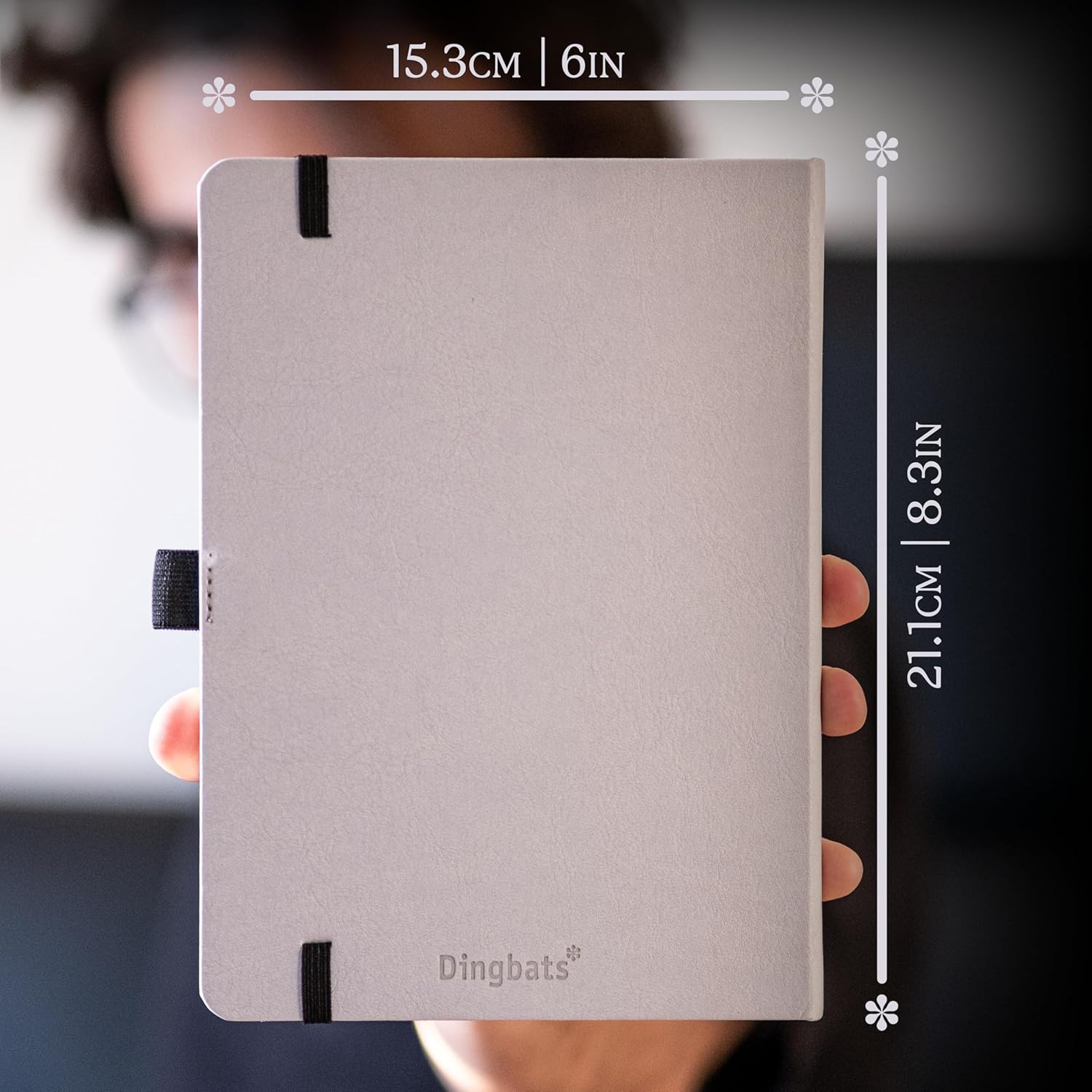 Dingbats - Earth Dotted A5 Medium Notebook, Glicine Arctic - Hardcover - Cream 100gsm Ink-Proof Paper - Numbered Pages, Index & Key Pages - Image 6