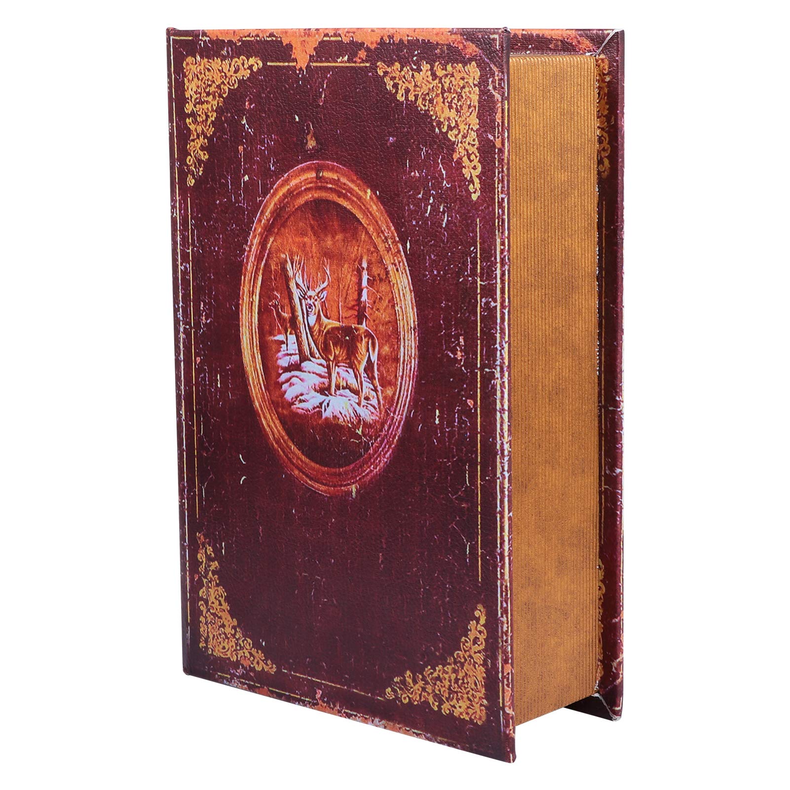 Accessoire de faux livre vintage HEMOTON pour rangement de bureau et bibliothèque