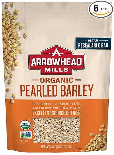 Amazon Com Arrowhead Mills Organic Pearled Barley 28 Oz Bag Pack Of 6 Dried Grains And Rice Grocery Gourmet Food Amazon Com Arrowhead Mills Organic Pearled Barley 28 Oz Bag Pack Of 6 Dried Grains And Rice Grocery Gourmet Food