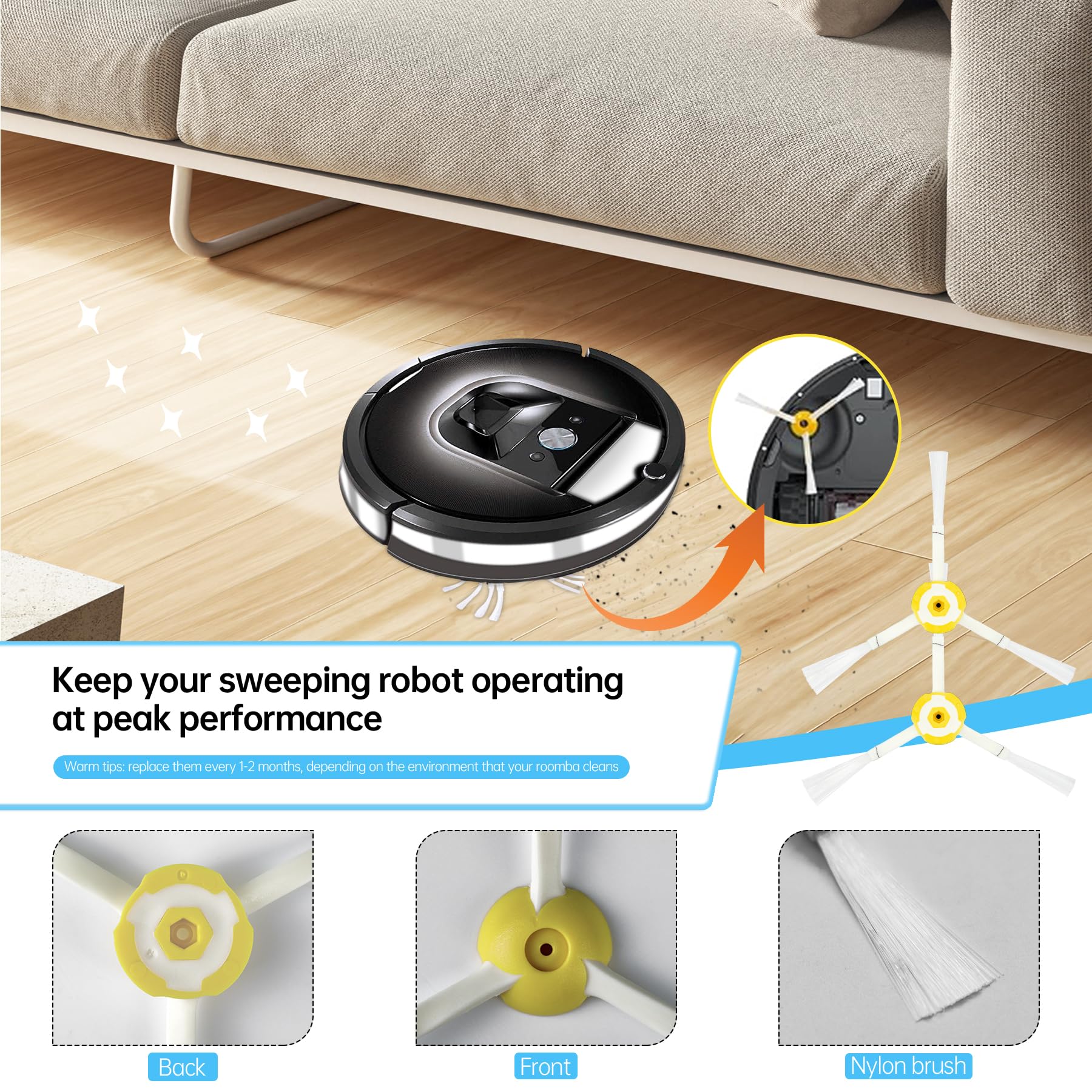 ルンバ　純正パーツ　欧州品 Amazon | Yuunaie IRobot ルンバ800 900シリーズ 960 980 890