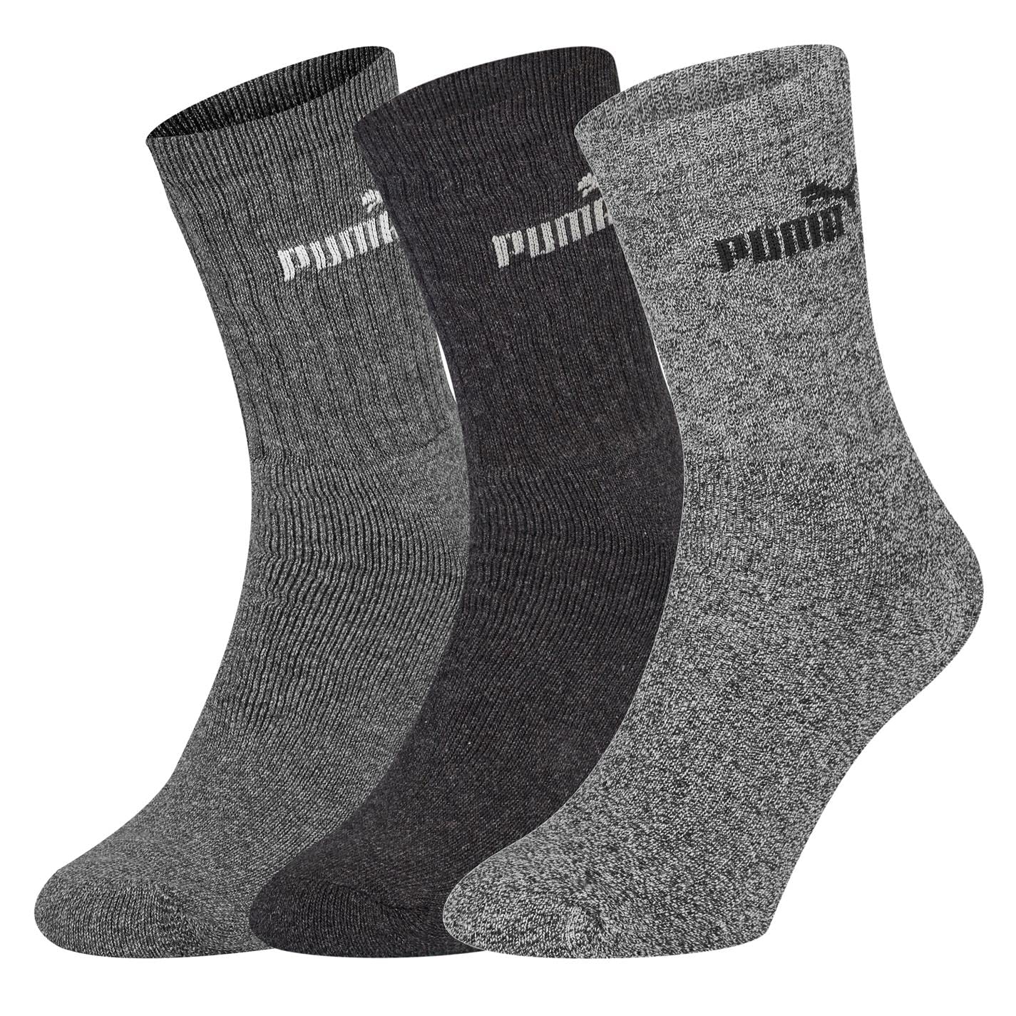 PUMA Mens 3 Pack Crew Socks