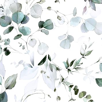 Laatse Green Leaf Wallpaper Peel and Stick 17.5" x 197"
