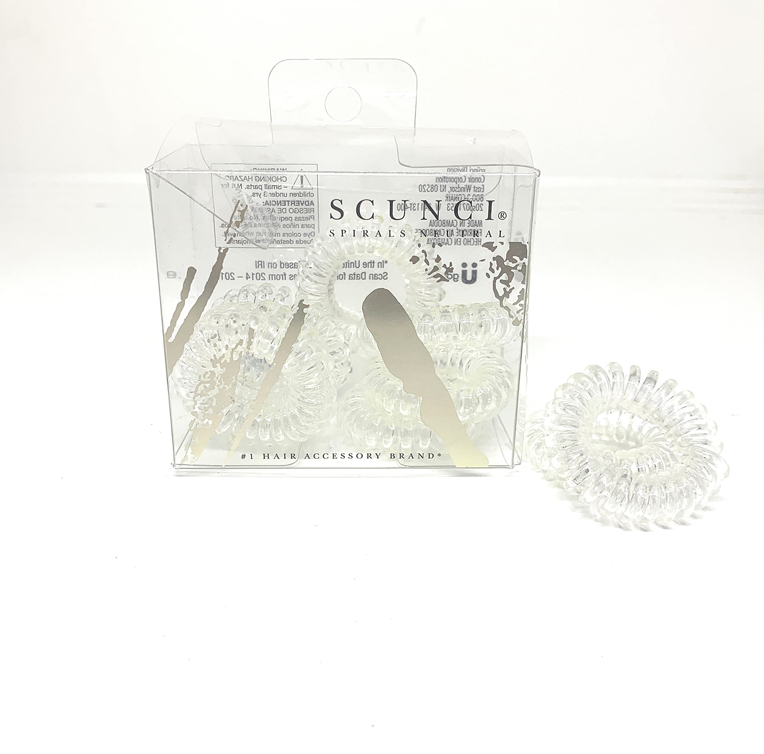 Scuni Spirals Neutral (Clear)