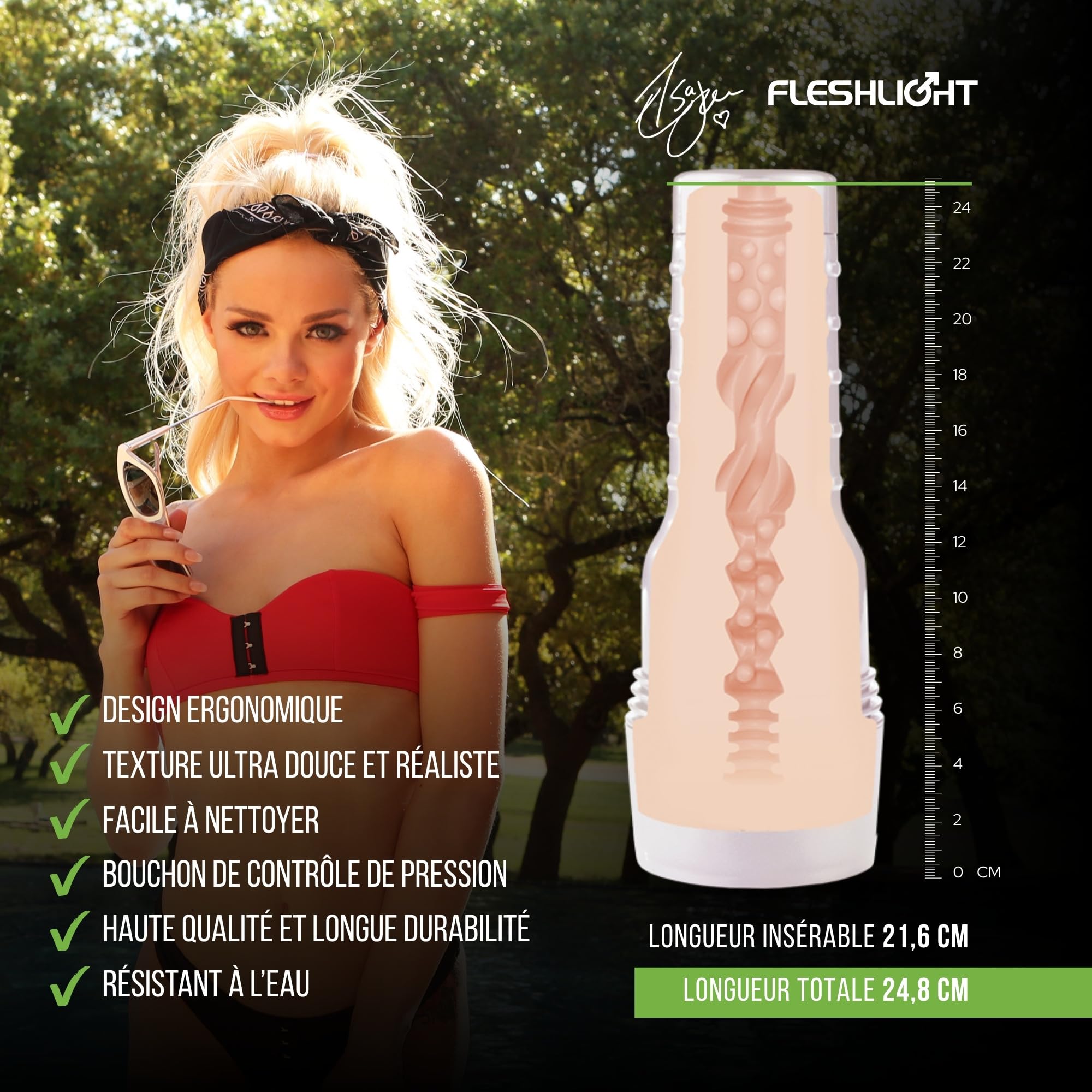 Fleshlight Masturbateur Fleshlight Vagin Else Jean TASTY Blanc