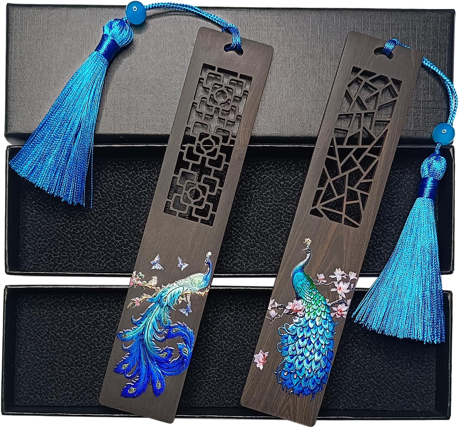 Marque-page Rétro Coloré Avec Pompons, Marque-page En Bois