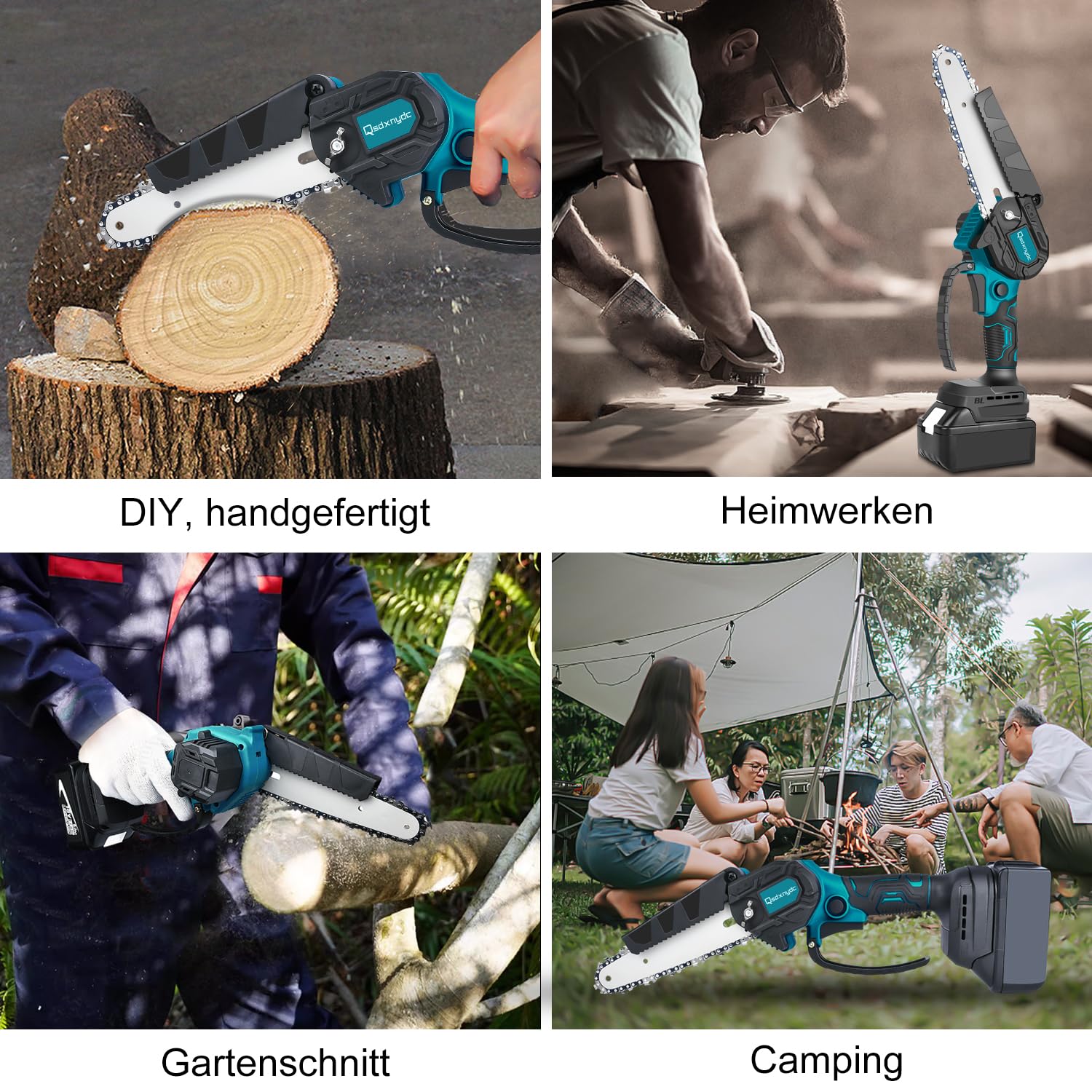 Mini motosierra sin escobillas de 6 pulgadas para Makita 18 V LXT (sin batería), repuesto inalámbrico de una sola mano para Makita Battery, eléctrica Chainsaw Chain Saw para cortar madera, podar