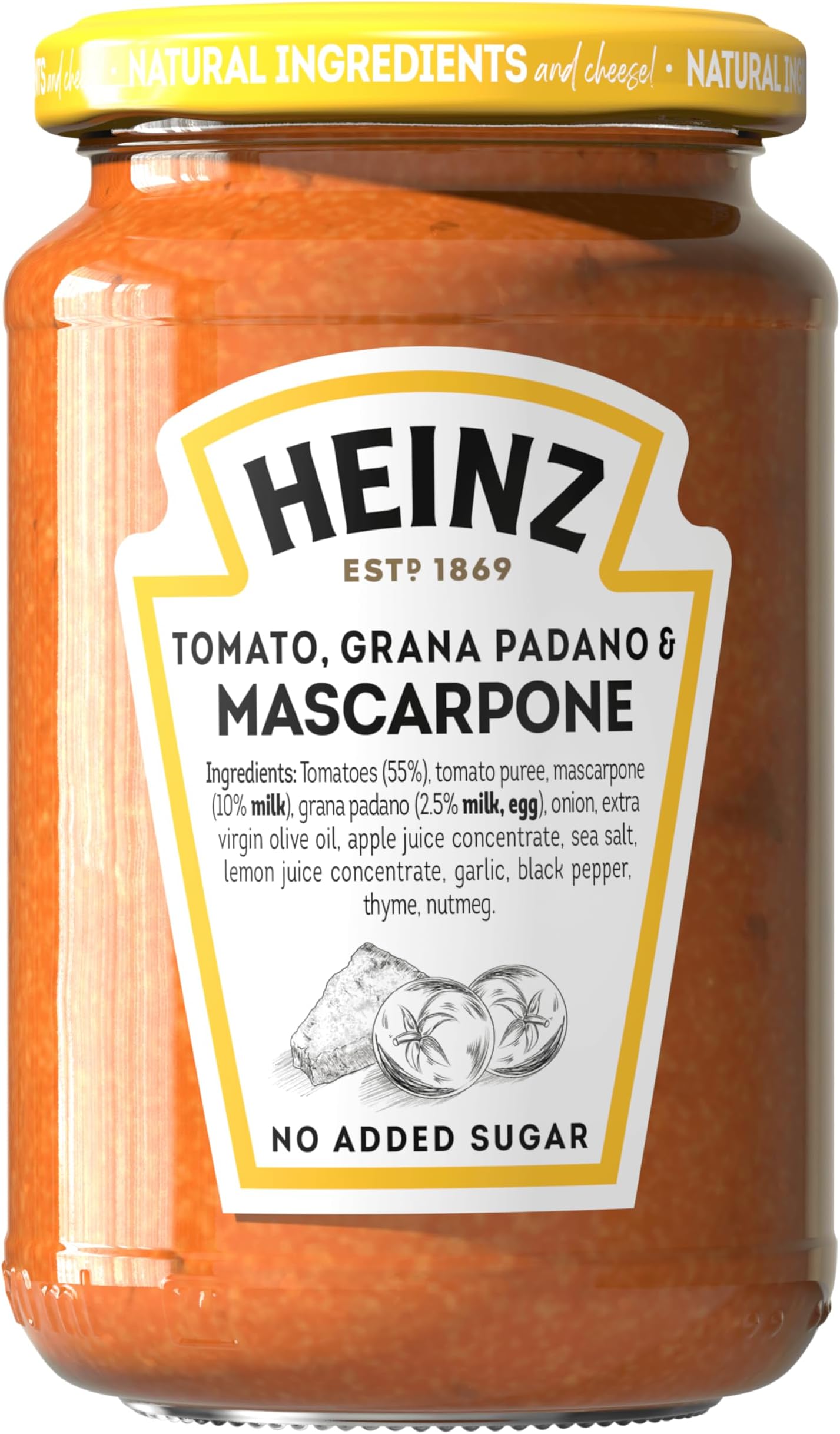 Heinz Tomato Grana Padano Mascarpone Pasta Sauce 350G