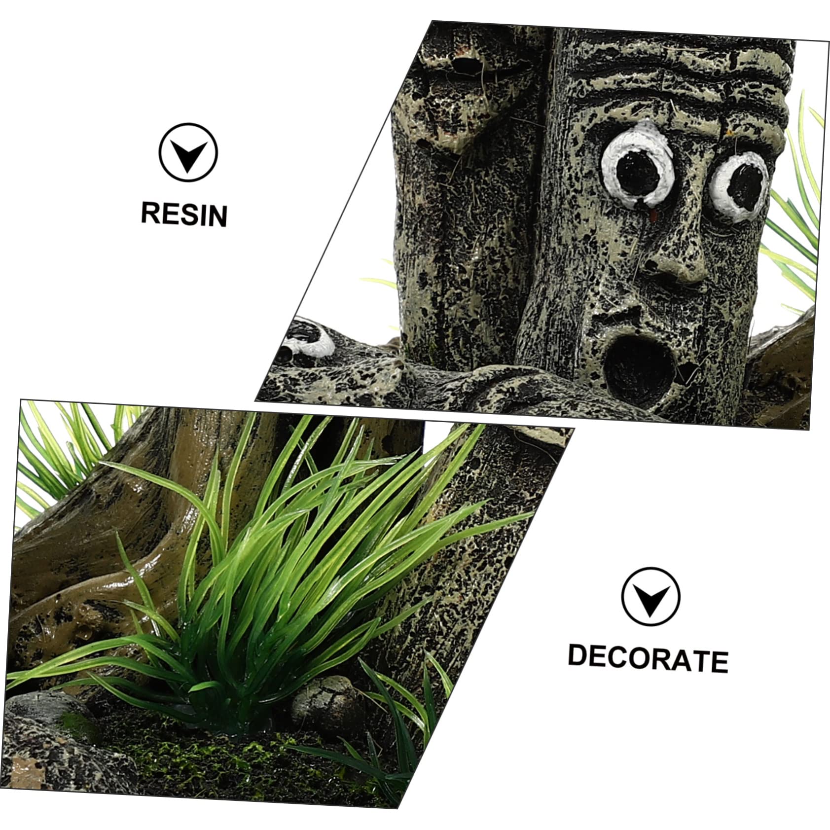 Toyvian Lot De 2 Décorations D'Aquarium en Résine