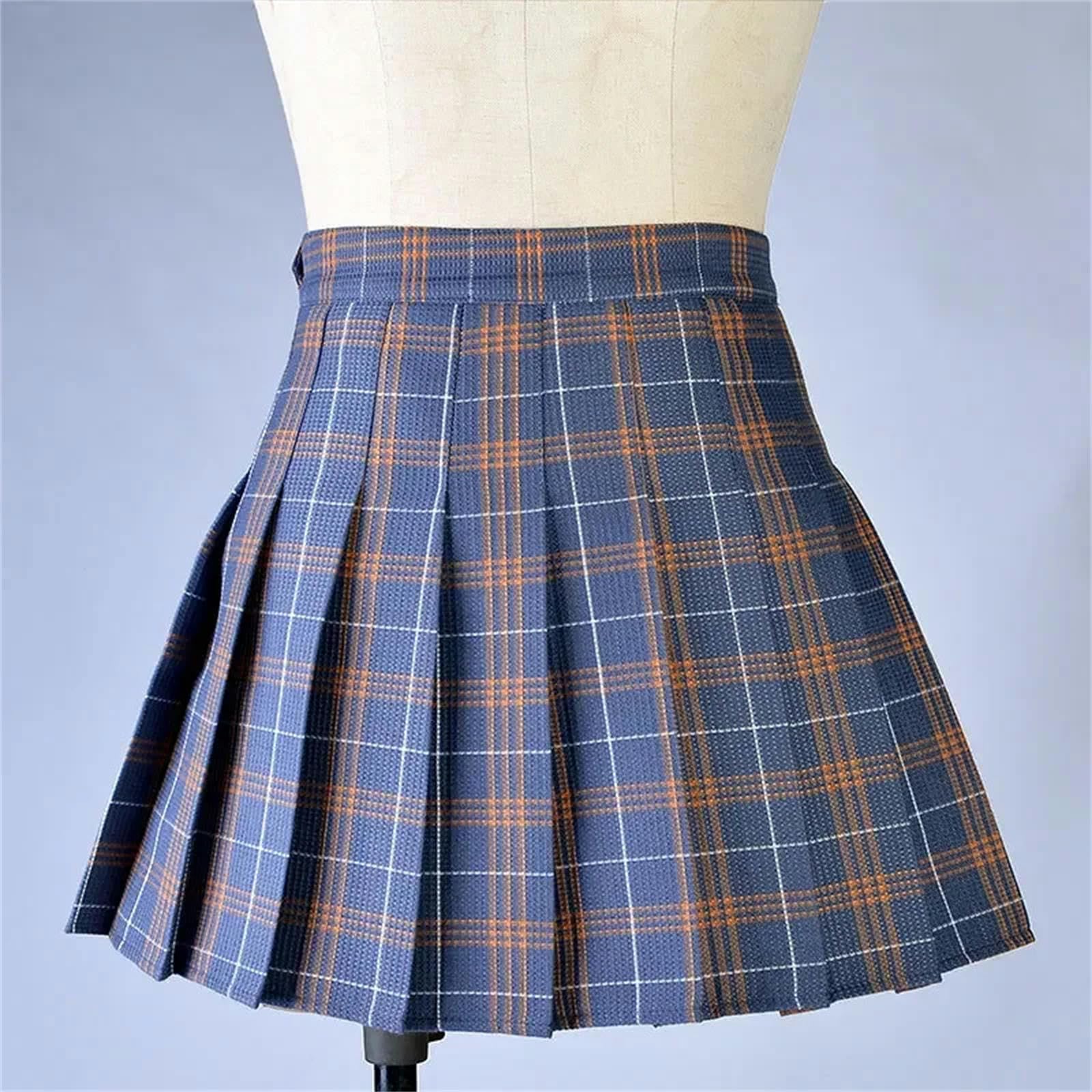 Falda Plisada Uniformes Escolares De Estilo A Cuadros