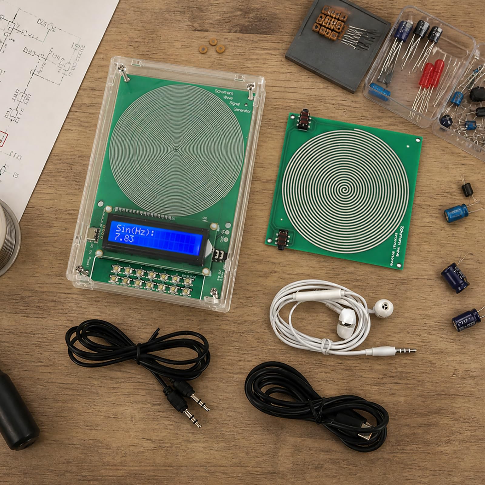 Schumann Frequency Generator USB Typ C Einstellbare Dual Channel