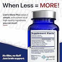 Vista 5 de Focus Factor Lions Mane Plus, nootrópico avanzado con L-teanina, cafeína, enfoque y energía (60 unidades)