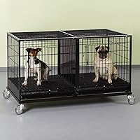 Vista 6 de ProSelect - Jaula modular de acero con bandeja de plástico, color negro