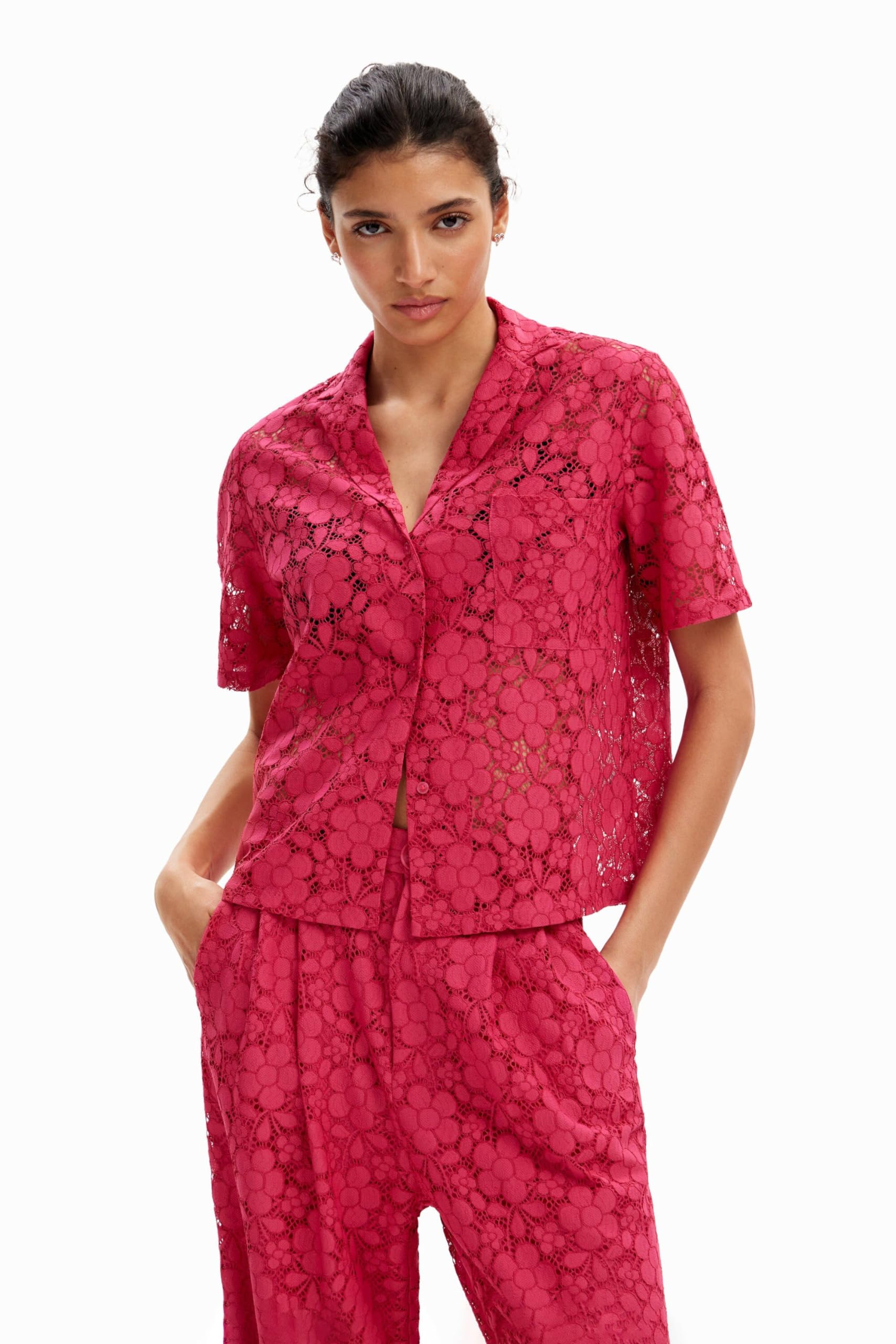 Desigual Damen Rot Cam_siena, 3002 Fucsia, L