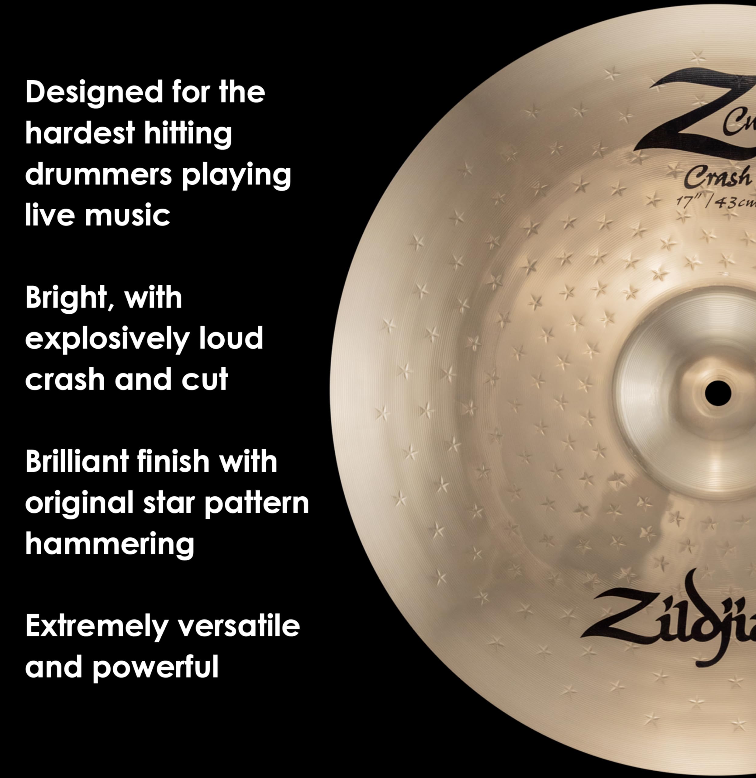 Amazon | Zildjian Z カスタム クラッシュ シンバル 17インチ