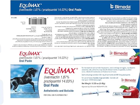 Bimeda Horse Dewormer Paste | Ivermectin & Praziquantel | Broad-Spectrum Wormer with Tapeworm Control | Safe for Foals, Pregnant Mares & Breeding Stallions