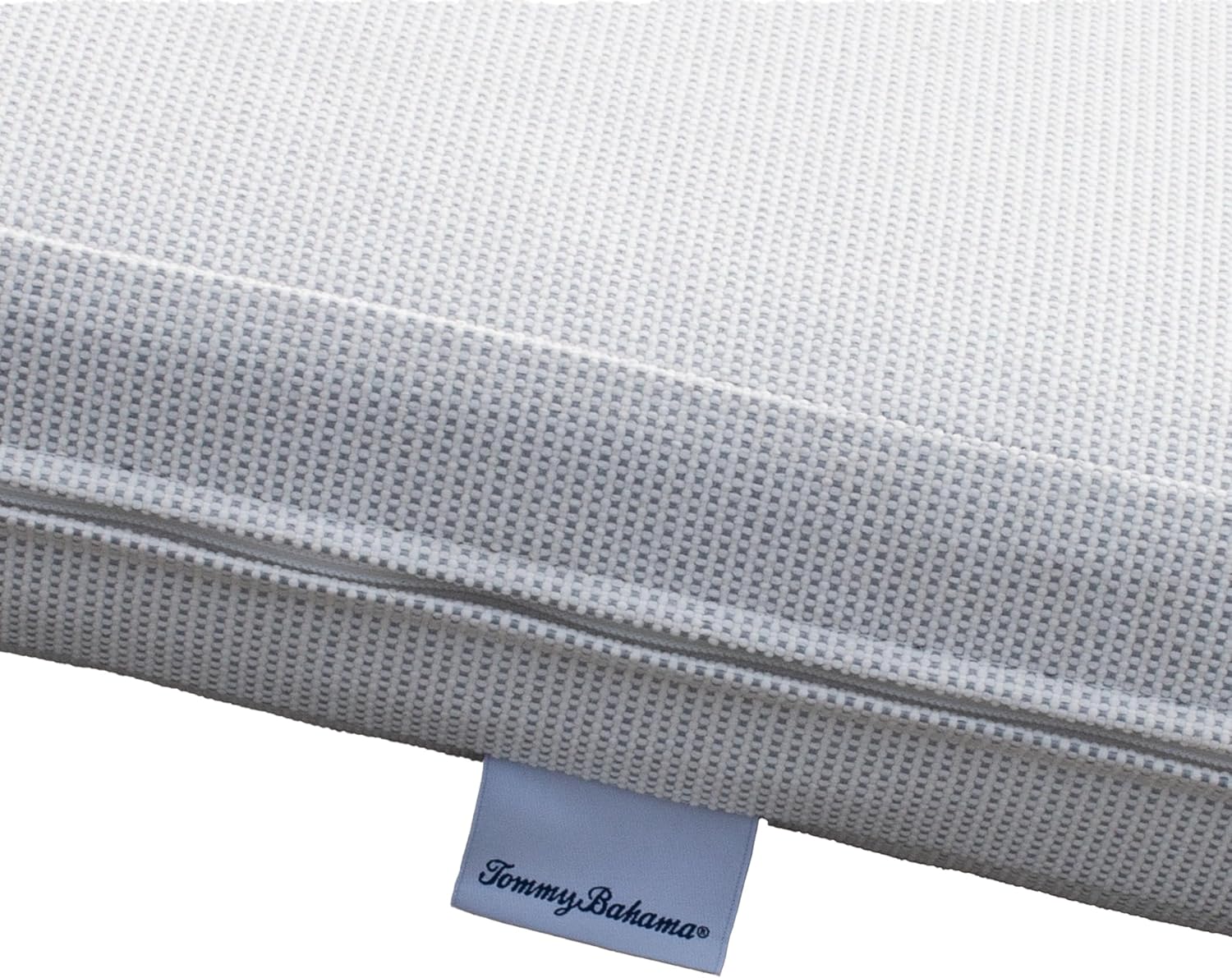 Tommy Bahama Sunbrella® Fabric 1-Piece Outdoor Knife Edge Bench Cushion, 50" W x 19" L, Bamboo Bay Bone