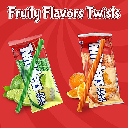 Miniatura 2 de Twizzlers - Pastel de crema de naranja y lima, paquete de 11 onzas de deliciosa bolsa de dulces, bocadillo bajo en grasa para compartir con amigos y
