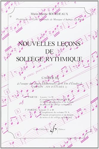 Nouvelles Lecons de Solfege Rythmique Volume 3