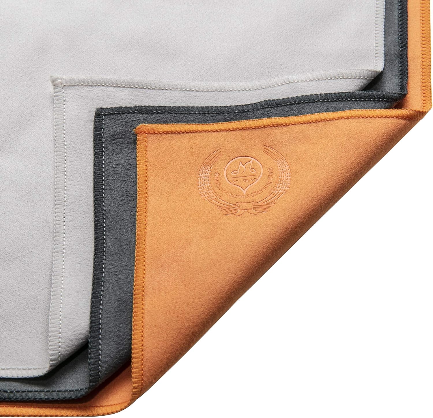 MI&VI Synthetic Chamois Microfiber Instrument Cleaning & Polishing Cloth for Violin, Viola, Cello, Bass, Guitar 12x12in (3 Pack) : Musical Instruments