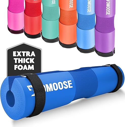 Vista 15 de DMoose Fitness Almohadilla de Barra para Empuje de Cadera, Sentadillas y Estocadas - Cojín de Espuma Gruesa Antideslizante para Soporte de Cuello