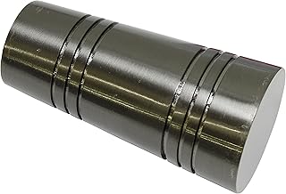 GARDINIA zaślepki do karniszy, 2 x końcówka Apollo, seria Chicago, metal, tytan, średnica 20 mm