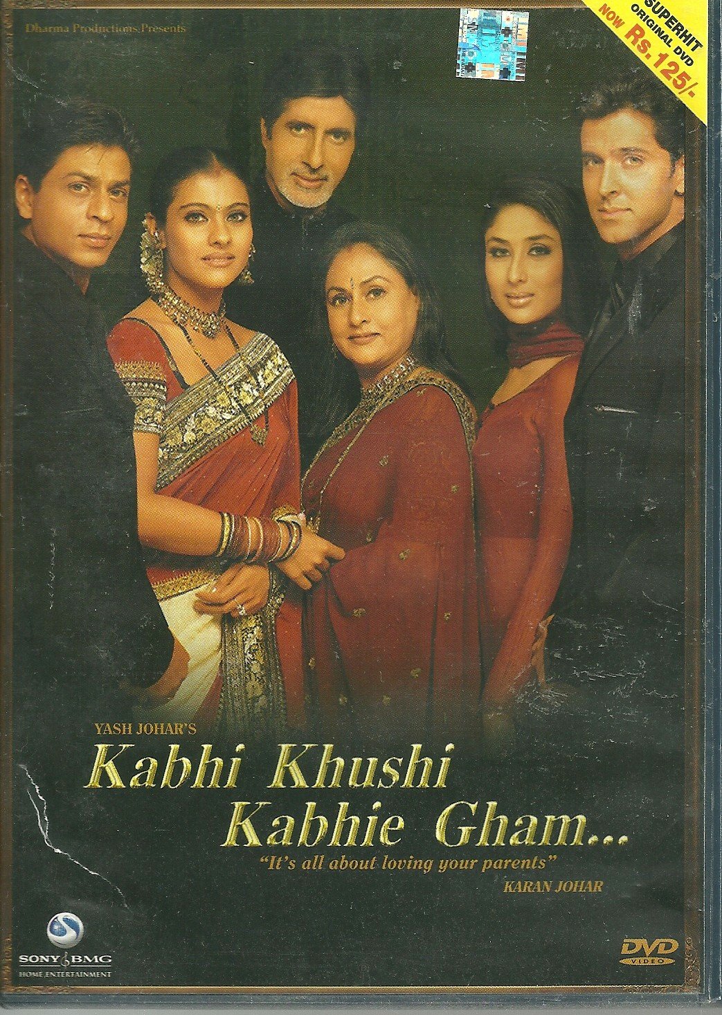 Kabhi Khushi Khabhie Gham Bollywood DVD With English Subtitles