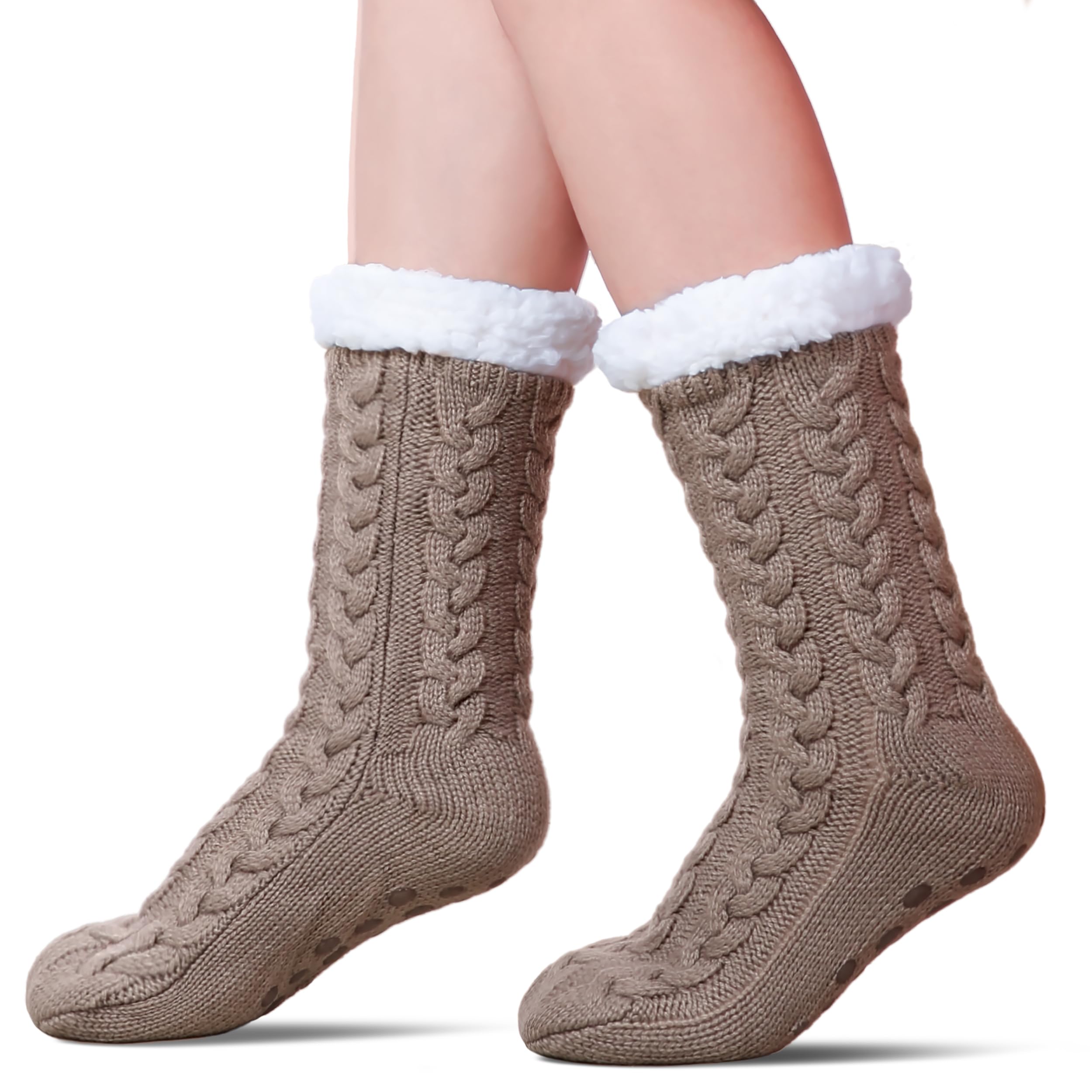 Fuzzy Slipper Socks