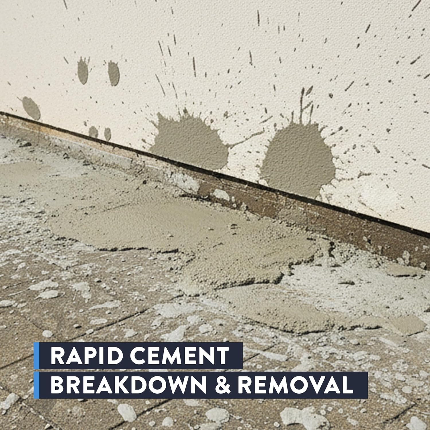Crete Away Concrete Remover & Dissolver – Non Toxic, Biodegradable, Acid Free Cement Cleaner for Dried Grout, Mortar, Stucco & Splatter Removal on Cars, Tools, Painted Surfaces, 1 Gallon