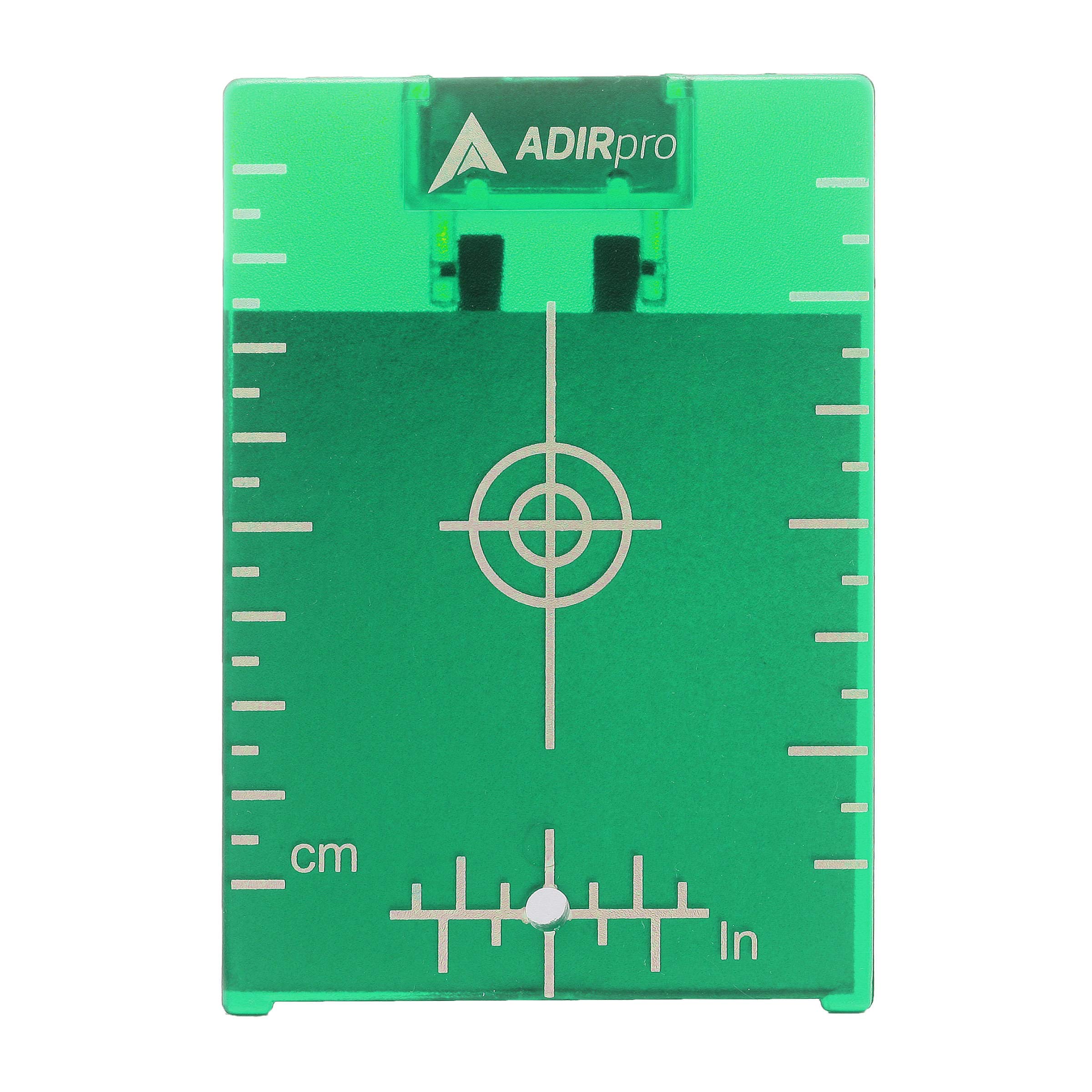 AdirPro Green Magnetic Floor Target Plate with Stand for Laser Levels - Laser Target 4"x3"