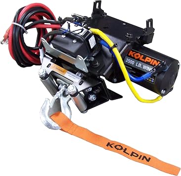 HONDA ATV KOLPIN QUICK-MOUNT WINCH 2500 LB STEEL CABLE