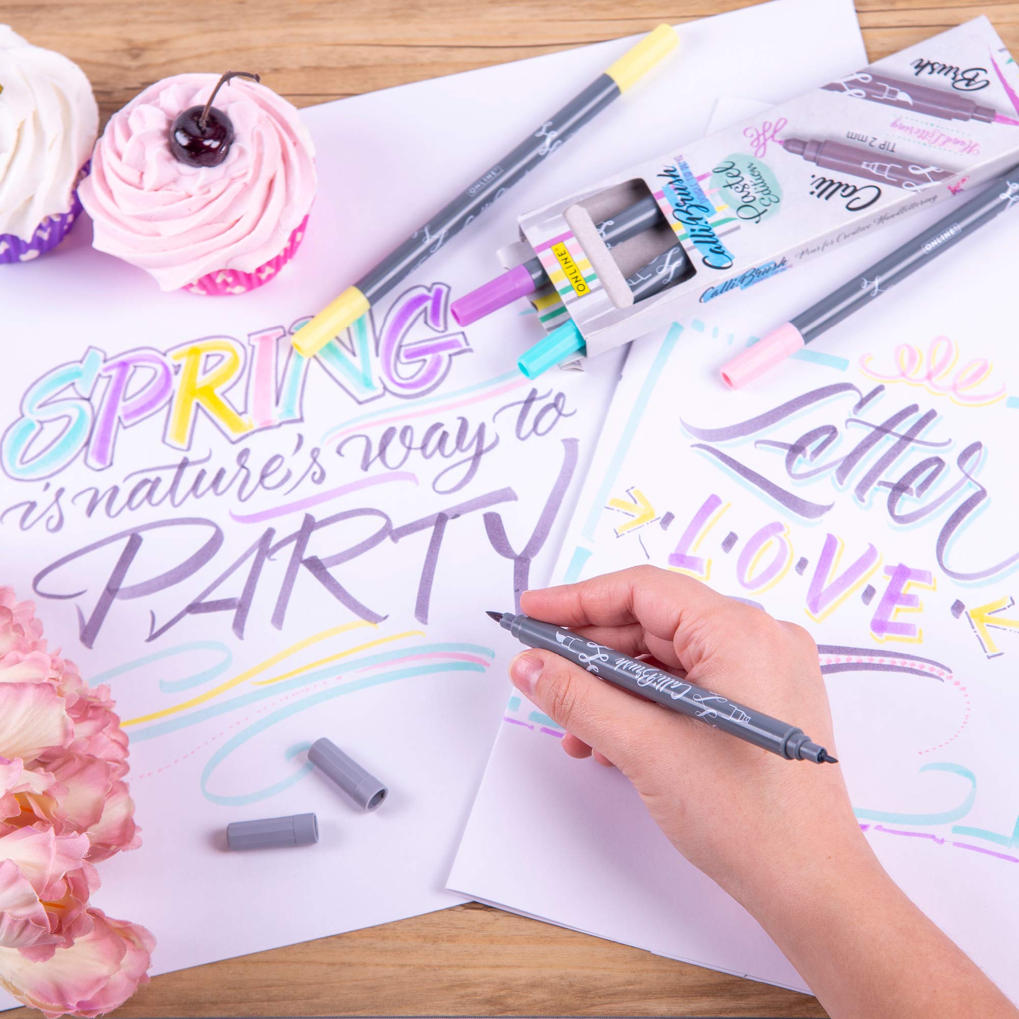 Bullet Journal Pens Dual Tip ONLINE Calli.Brush Pen Mit Double-Tip, Pinsel-  Und Kalligraphie-Spitze, Handlettering Brush-Pens In Verschiedenen Farben,  Bunte Bullet-Journal Stifte Für Kalligrafie, Aquarell, Farbe: Curry Peter  Pauper Press Watercolor Set, image size:2000x2000