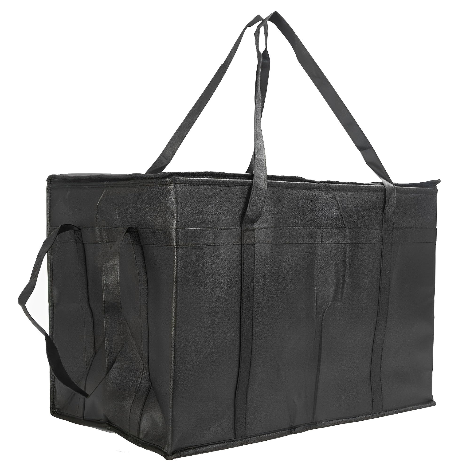 Morbuy Plus Size 77L Foldable Cool Bag Reusable Cooler Bag, Outdoor Picnic Bag Insulated Cold Hot, Cool Bags for Lunch,Picnic,Camping,Beach,BBQ,Delivery (77L,Black)