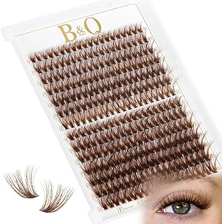 B&Q - Racimos de pestañas marrón moca, 280 un...