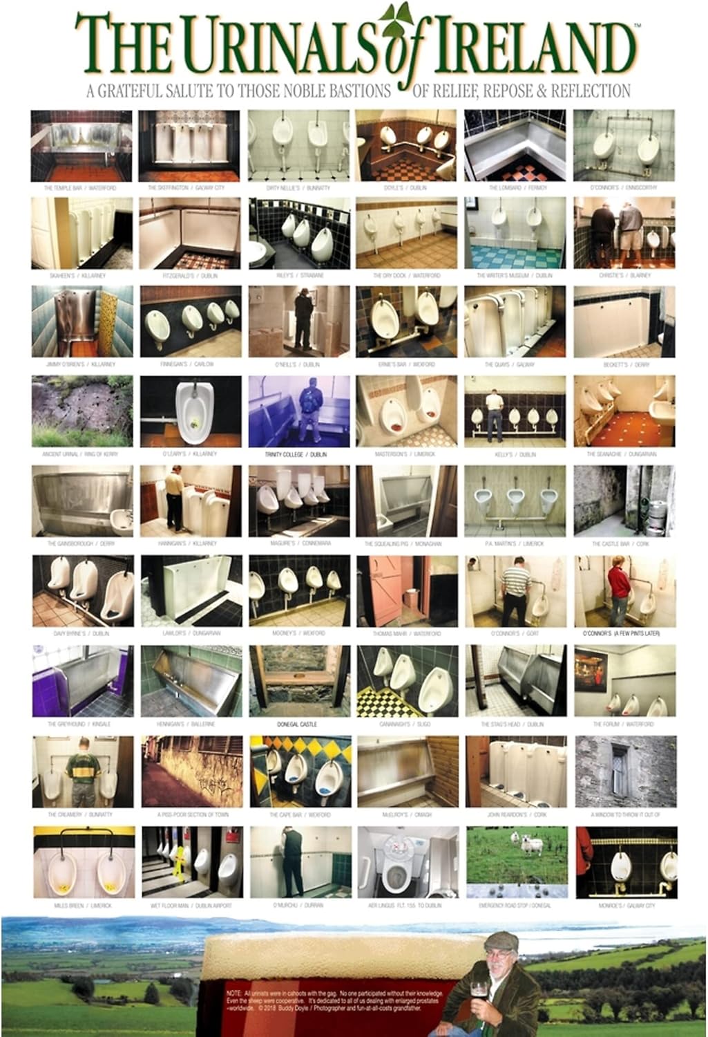 Amazon.com: The Urinals Of Ireland Poster Top Selling Wall Art Decor ...