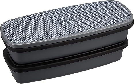 Osk 弁当箱 メンズ用 2段ランチボックス ツムギ ドゥー Tsumugi Deux 470ml 4ml 箸付 ランチベルト付 仕切付 洗いやすい パッキンなし コンパクト収納 日本製 食洗機対応 Blw 28hx グレー 弁当箱 オンライン通販