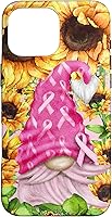 Vista 19 de Funny Breast Cancer Sunflower For Women Cute Pink Gnome Case for iPhone 16