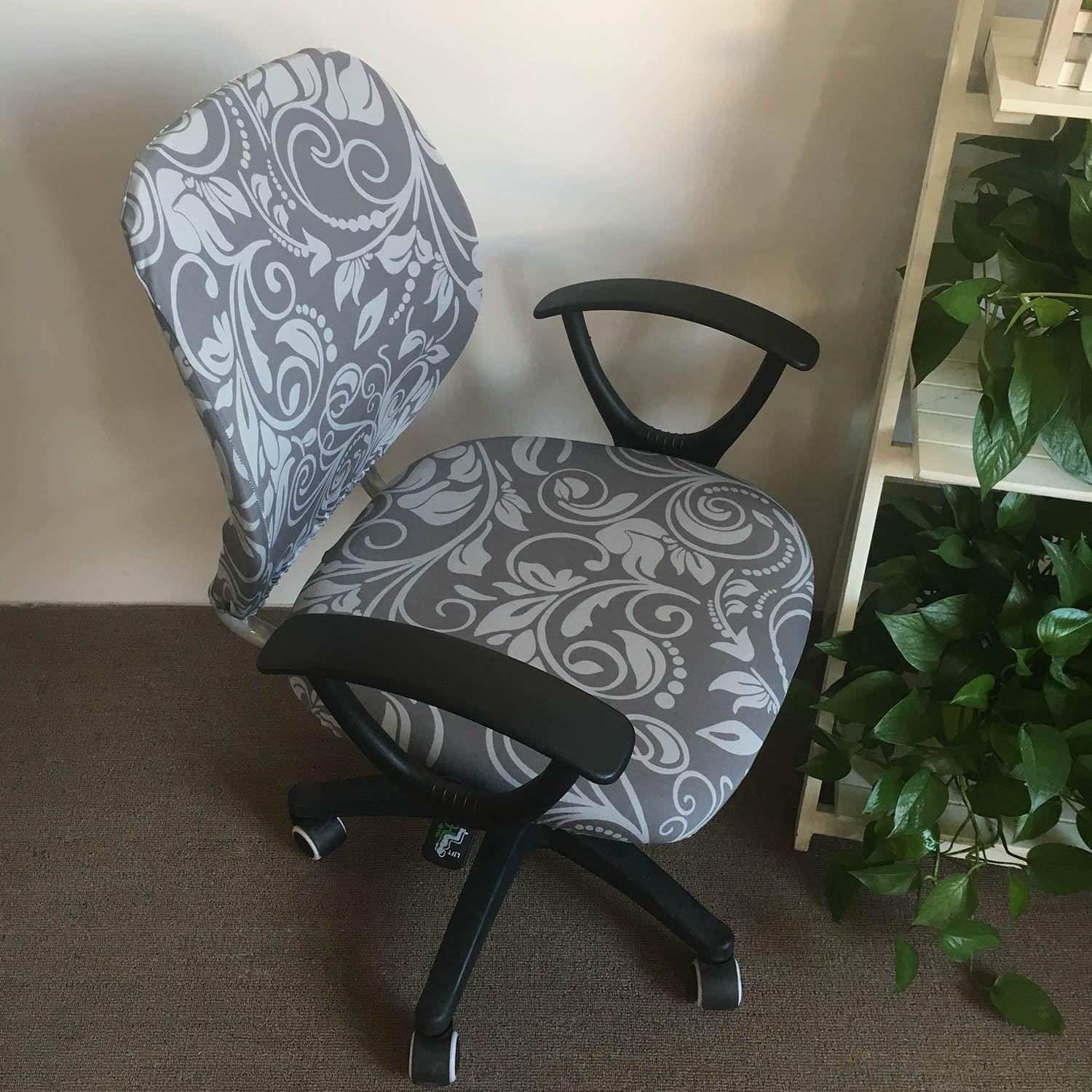 Melaluxe Computer Office Chair Cover - Protective & Stretchable Universal Chair Covers Stretch Rotating Chair Slipcover