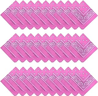 30 bandanas unisex de cachemira, a granel, multiusos, para mujeres, hombres, niños y niñas