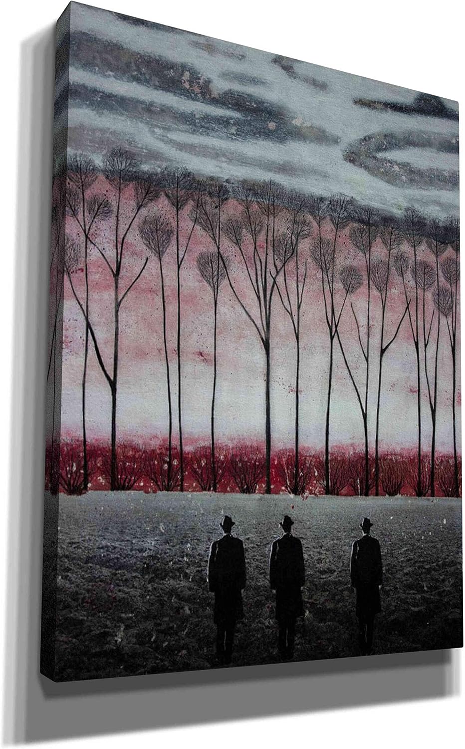 Epic Graffiti 'Silent Suits' by DB Waterman, Canvas Wall Art, 12"x16"