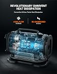 AstroAI Tire Inflator Portable Air Compressor Pump 150PSI 12V DC/110V AC with Dual Metal Motors &LED Light, Automotive Car Accessories&Two Mode for car, Bicycle Tires and air mattresses