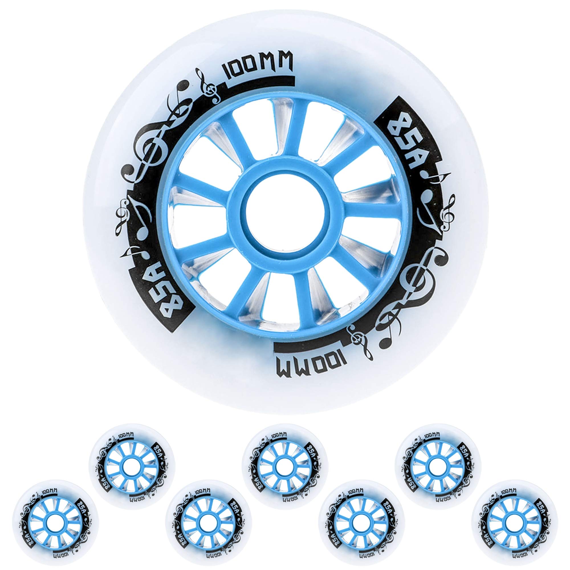 Buy TGHY 8 Pcs Speed Skate Wheels 90mm 100mm 110mm Inline Skate Scooter