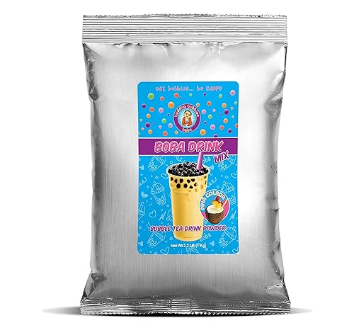 Mezcla de bebida en polvo prémium de PINA COLADA Boba/té de burbujas de Buddha Bubbles Boba 1 kilo (2.2 libras) | (3.53 onzas)
