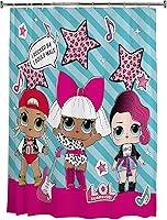 Vista 6 de Franco Cortina de ducha de tela decorativa para baño, 72 x 72 pulgadas, Baby Shark