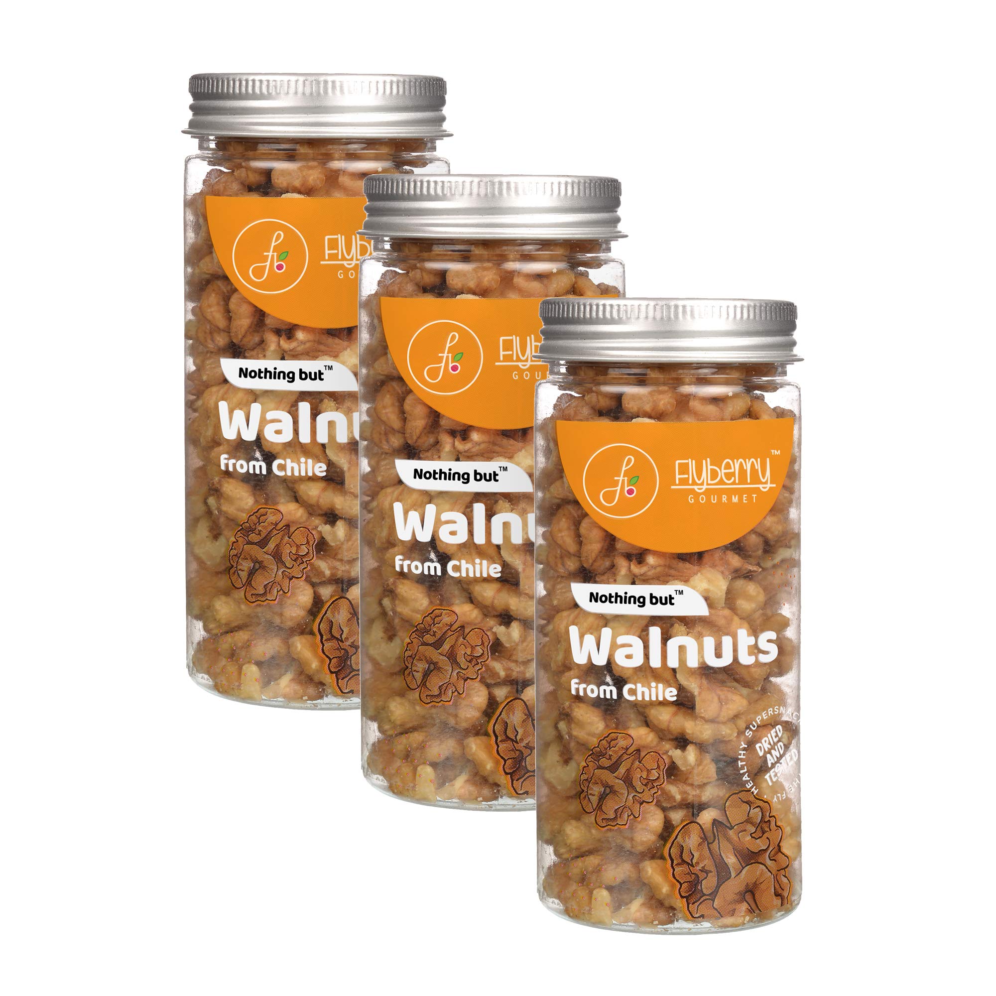See full amazon price history chart for Flyberry Gourmet Delux Walnuts |300g| 100% Natural Dried Kashmiri Walnut Kernels | Akrot Giri | Rich in Protein & Iron | Low Calorie Nut | 0g Trans Fat & Cholesterol Free Flyberry Gourmet Delux Walnuts |300g| 100% Natural Dried Kashmiri Walnut Kernels | Akrot Giri | Rich in Protein & Iron | Low Calorie Nut | 0g Trans Fat & Cholesterol Free (B089KMGJK7) Amazon Price History, Amazon Price Tracker